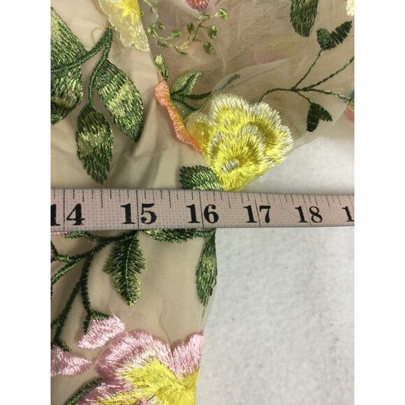 AW BRIDAL 6 S Cream Carole Floral Embroidered Formal Party Maxi Dress 0b13 - Picture 6 of 8